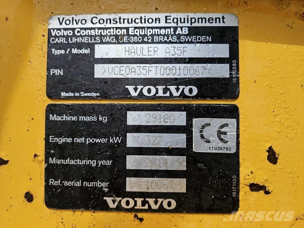 Volvo A 35 F Transportoare articulate