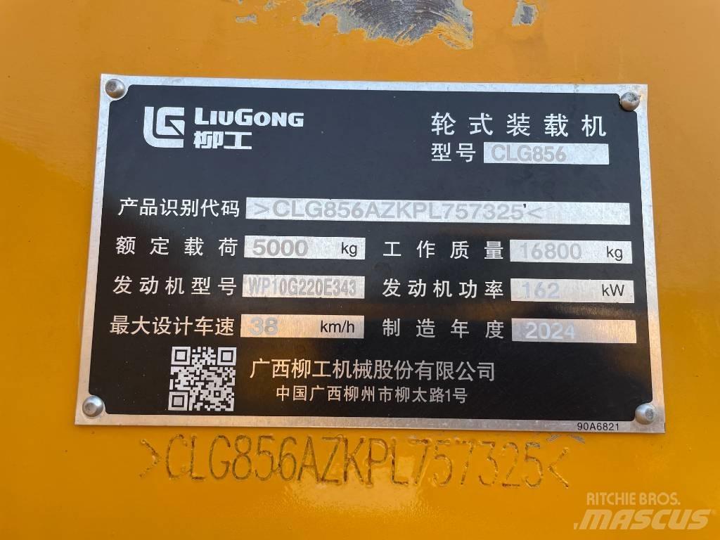 LiuGong 856 H Incarcator pe pneuri
