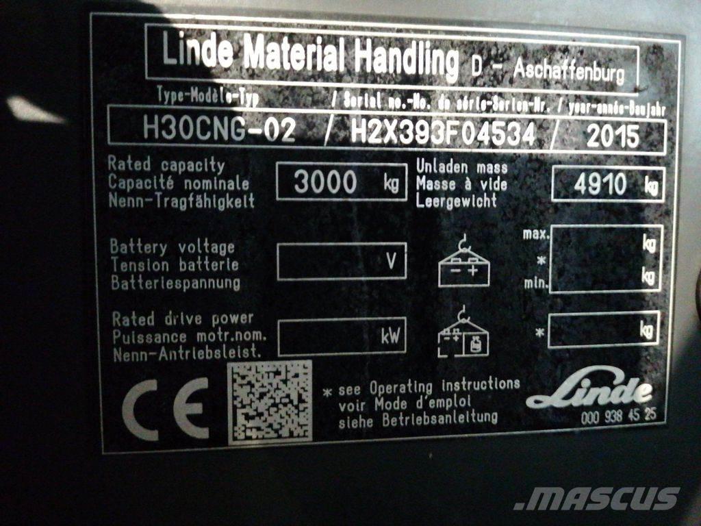 Linde H30TCNG-02 Stivuitor GPL