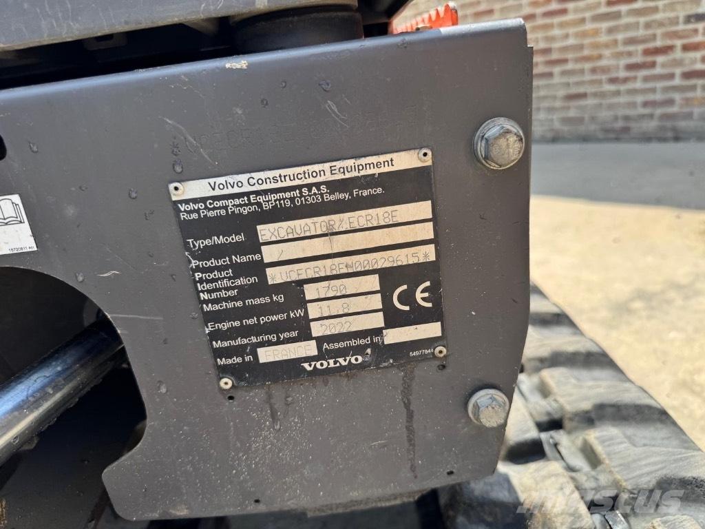 Volvo ECR 18 E Mini excavatoare < 7t