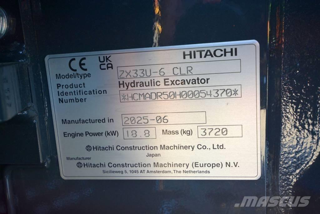 Hitachi ZX 33 U-6 Mini excavatoare < 7t