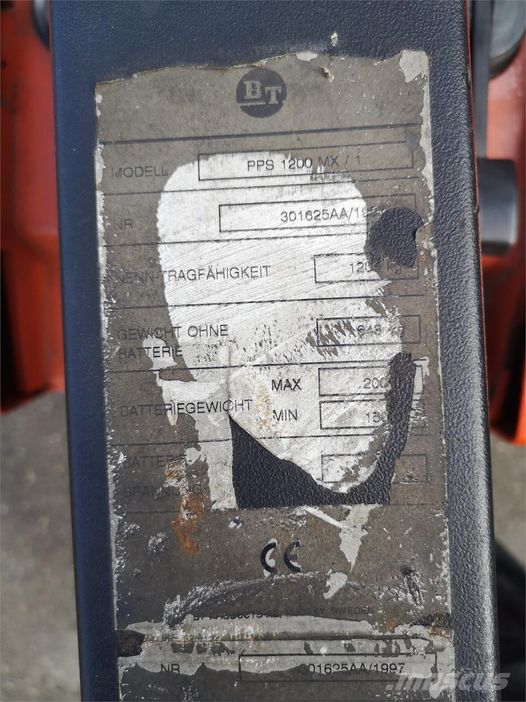 BT PPS 1200 MX/1 Transpaleti autopropulsanti