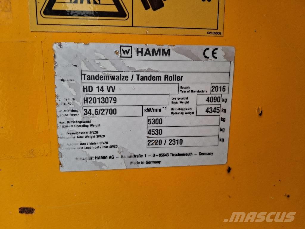 Hamm HD 14 VV Cilindri compactori dubli