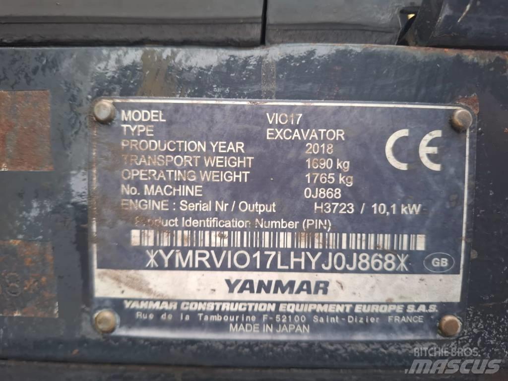 Yanmar Vio 17 Mini excavatoare < 7t