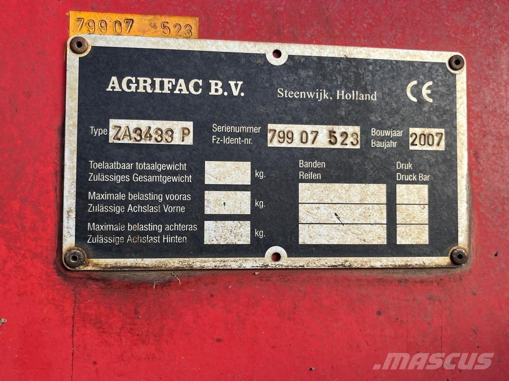 Agrifac ZA3433 Alte echipamente pentru recoltat