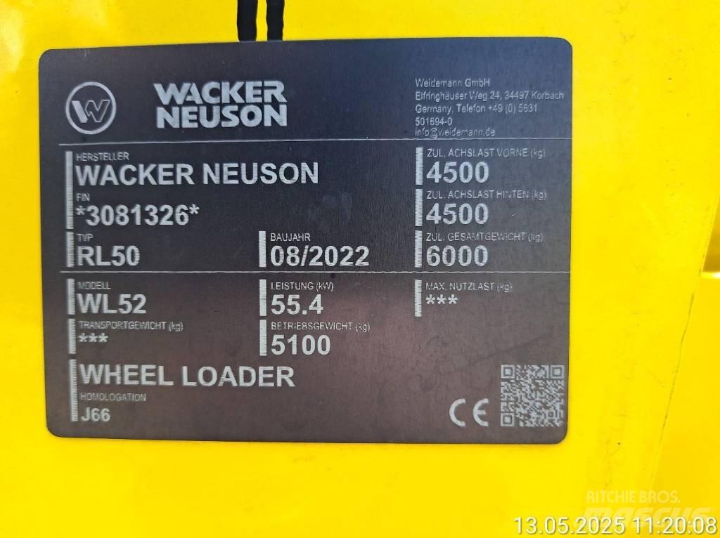 Wacker Neuson WL52 Incarcator pe pneuri