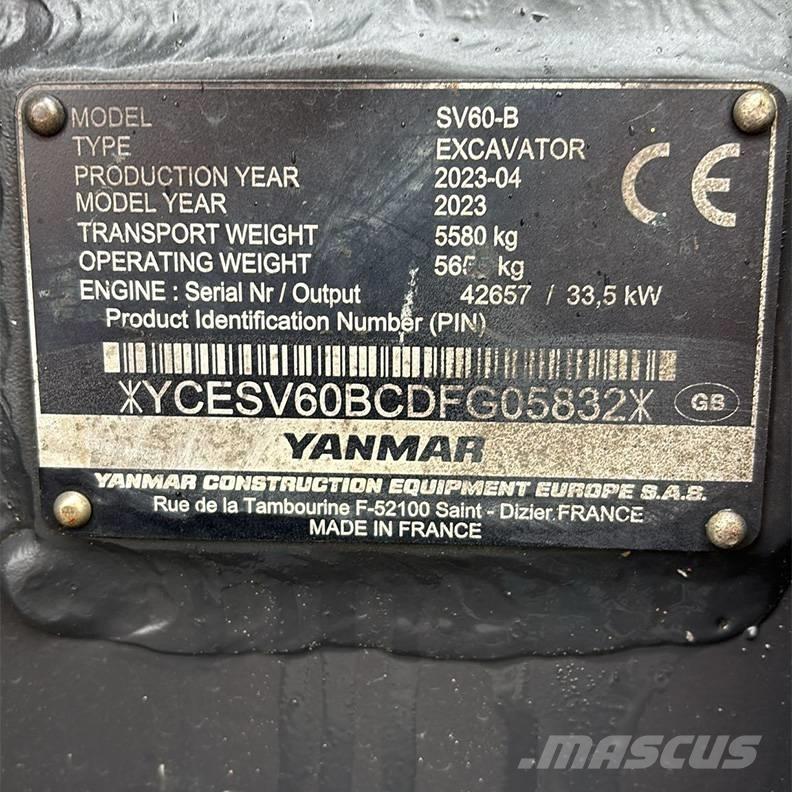 Yanmar SV60-B Mini excavatoare < 7t