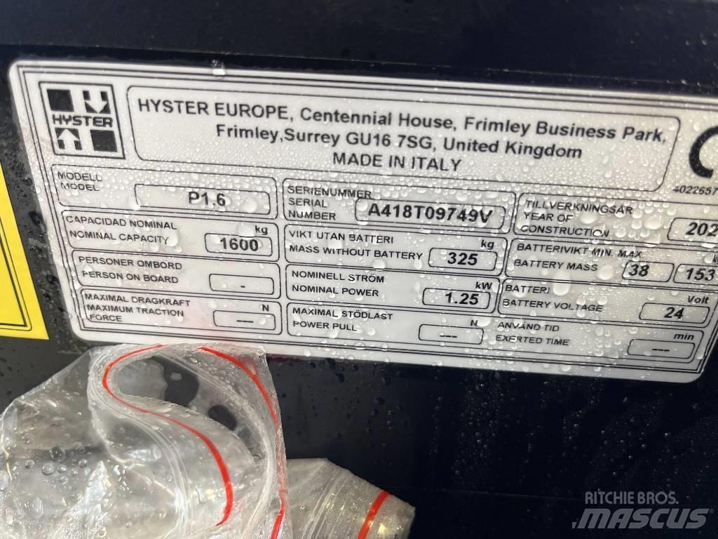 Hyster P 1.6 Transpaleta manuala