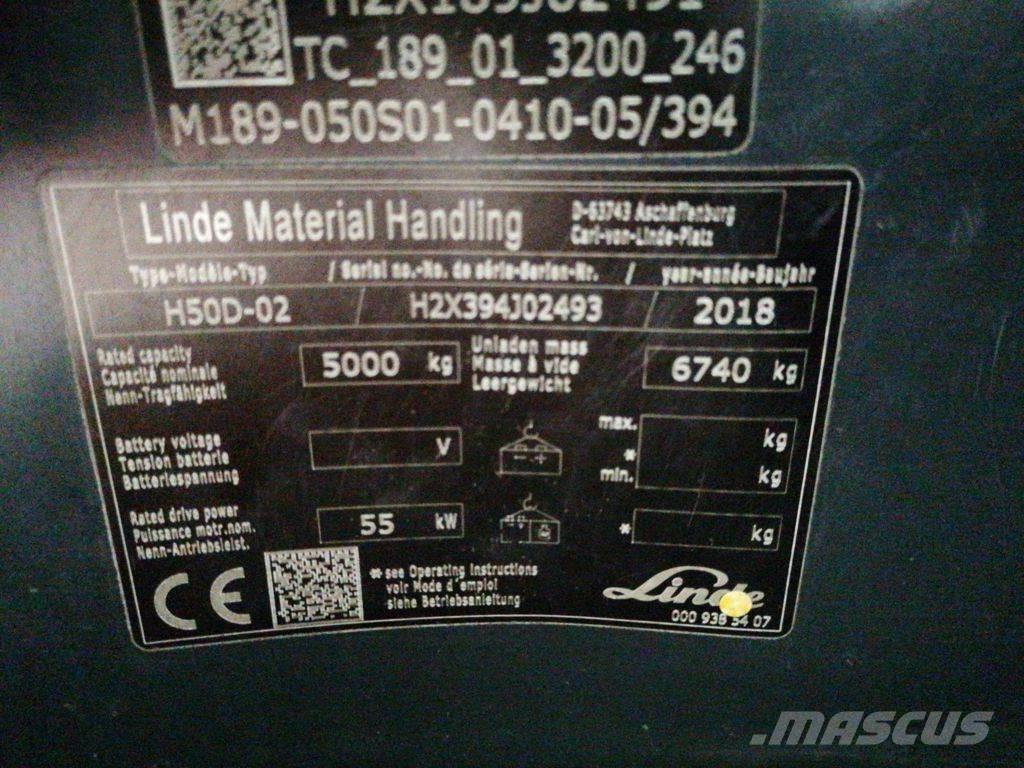 Linde H50D-02 Stivuitor diesel