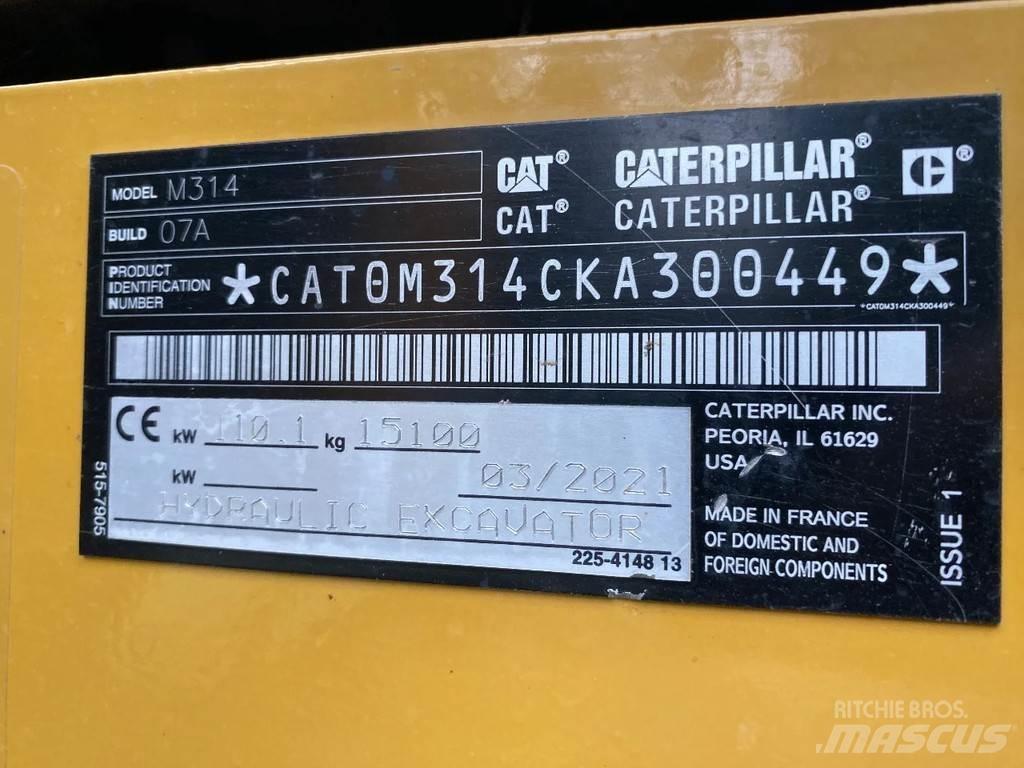 CAT 314 Next gen Excavatoare cu roti