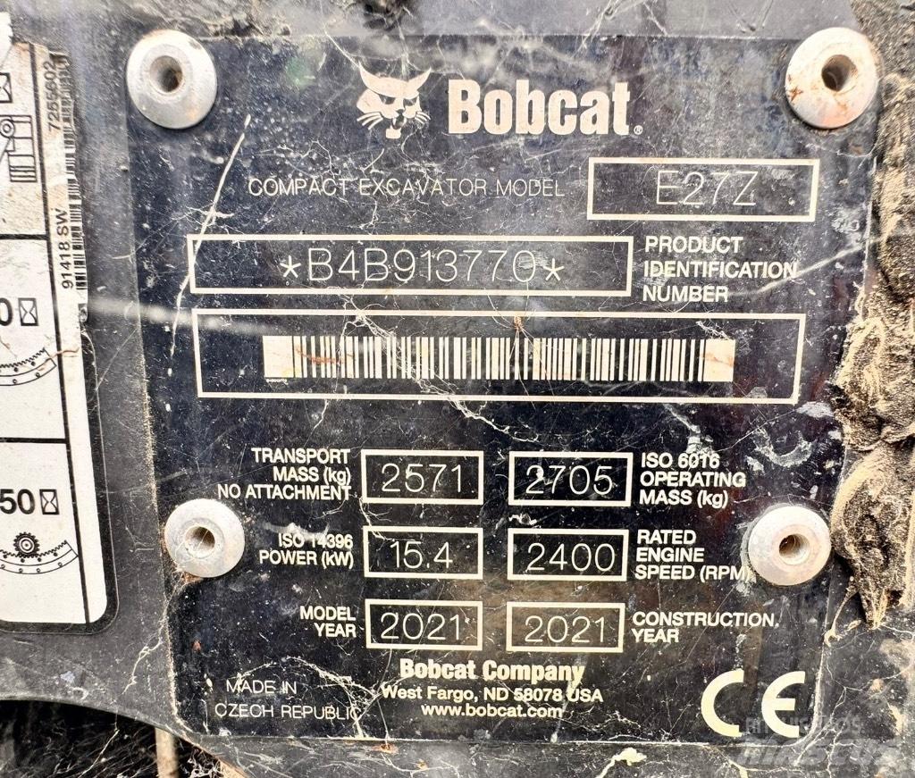 Bobcat E 27z Mini excavatoare < 7t