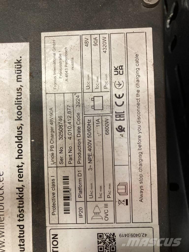 Linde R 14 Stivuitor cu catarg retractabil