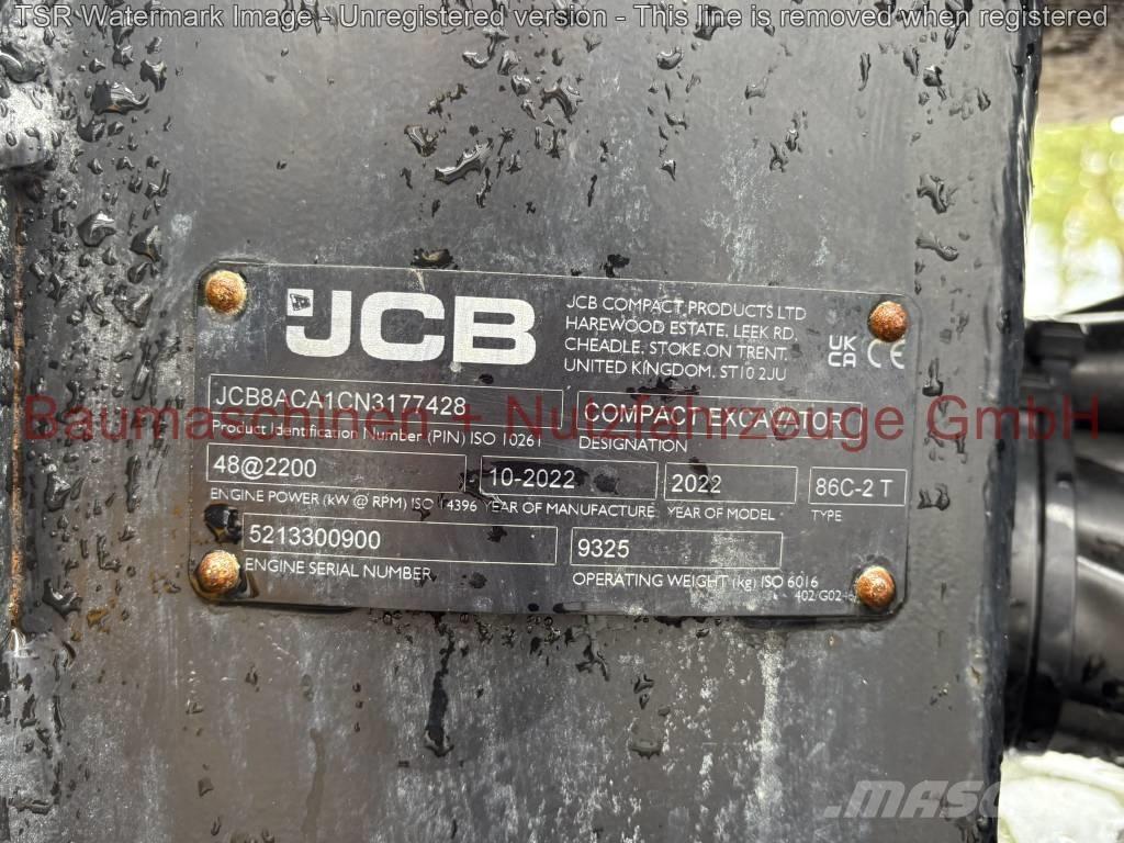 JCB 86C-2 TAB -Demo- Excavatoare 7t - 12t