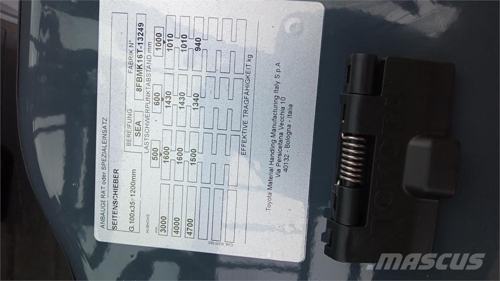 Toyota 8FBMK16T Stivuitor electric