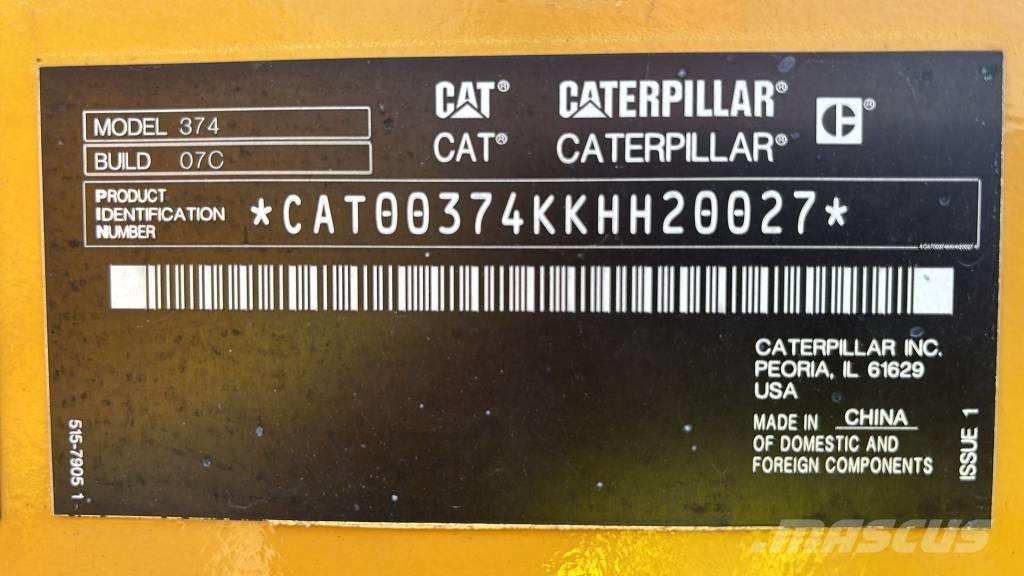 CAT 374 Excavatoare pe șenile
