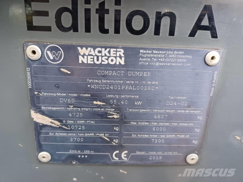 Wacker Neuson DV 60 Minitractor de teren