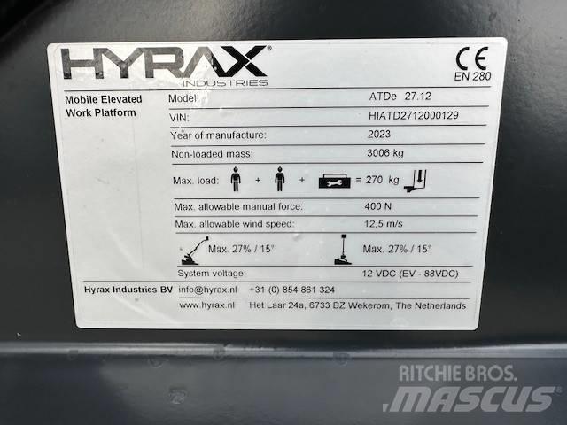 Hyrax ATDe 27.12 Nacele cu brat telescopic