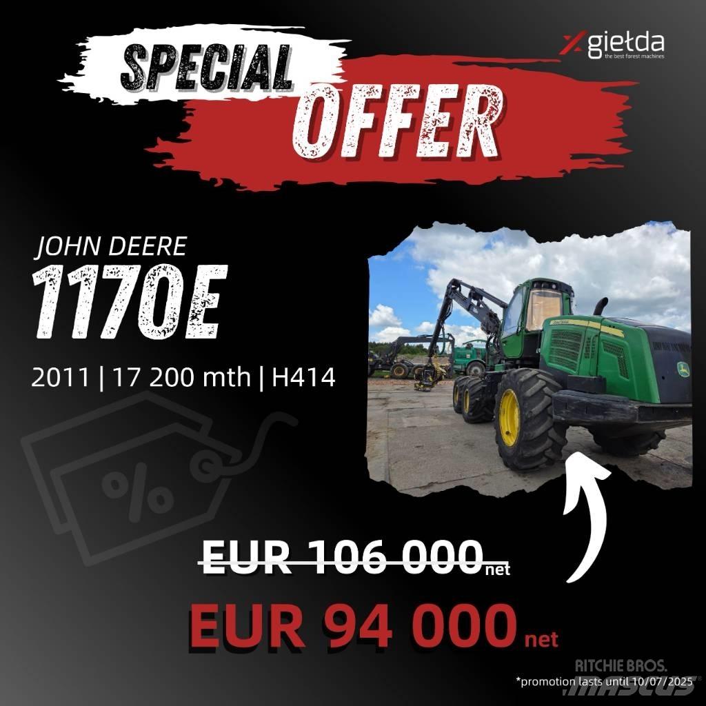 John Deere 1170 E Combine forestiere