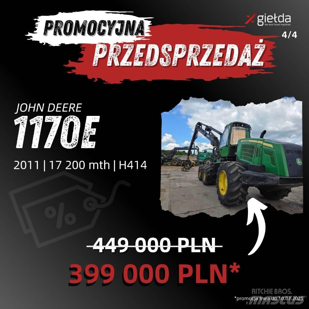 John Deere 1170 E Combine forestiere