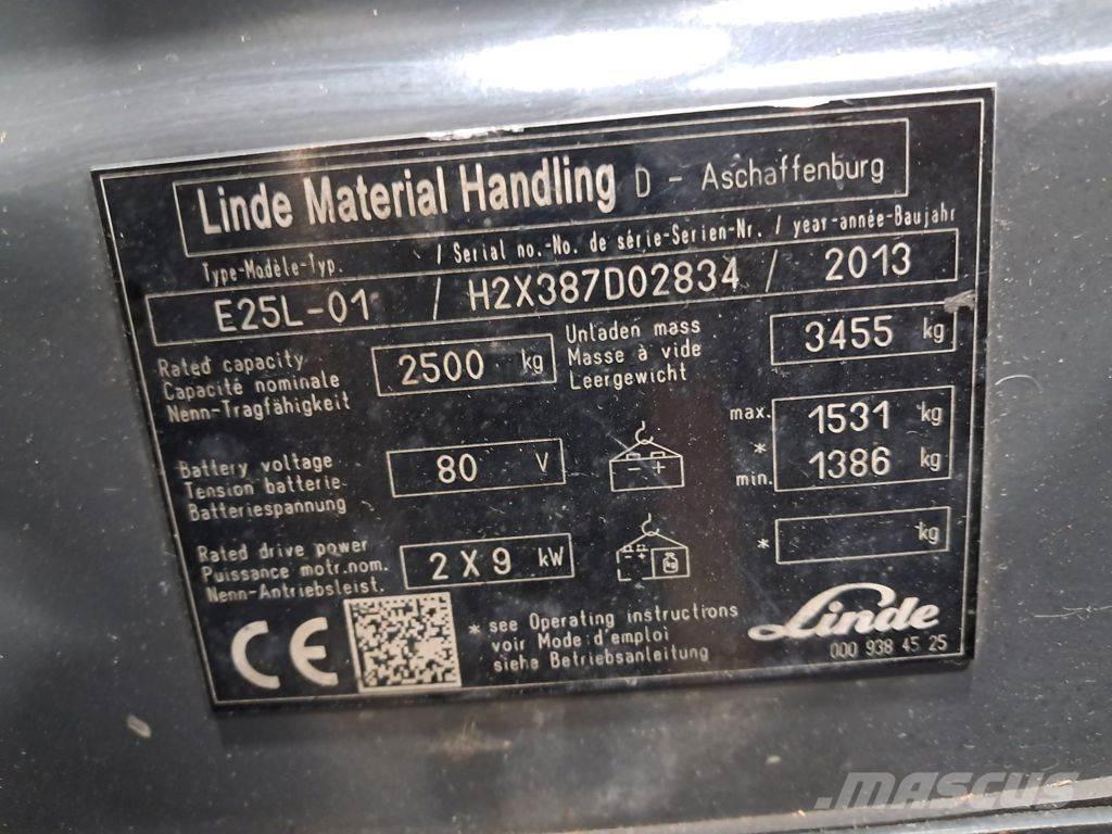 Linde E25L-01 Stivuitor electric