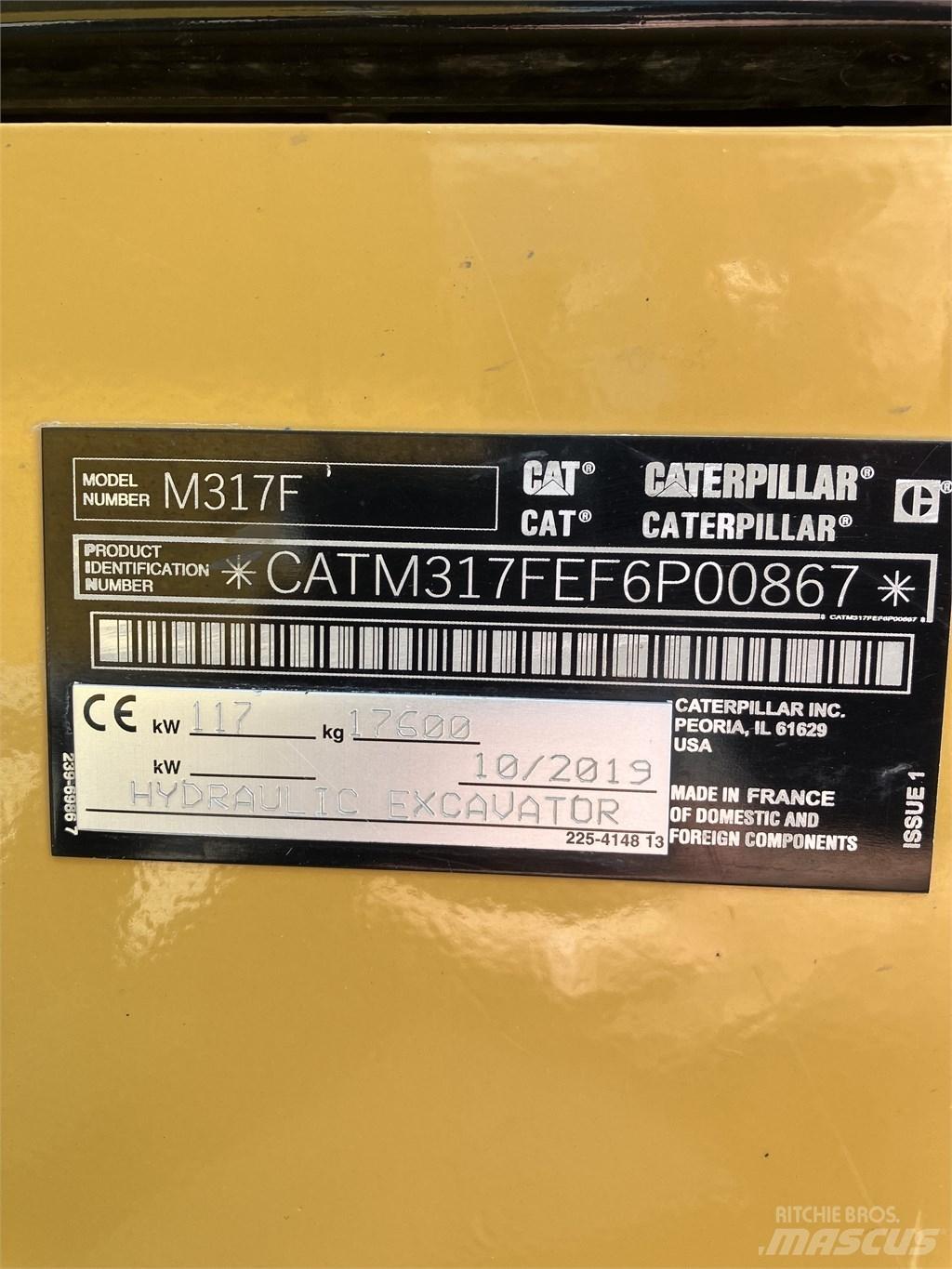 CAT 317 F Excavatoare cu roti