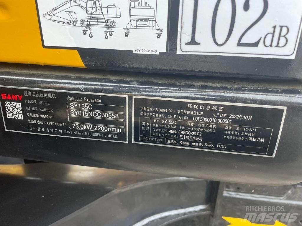 Sany SY 155 C Excavatoare 7t - 12t