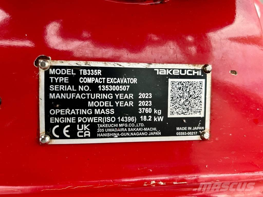 Takeuchi TB 335R V3 Mini excavatoare < 7t