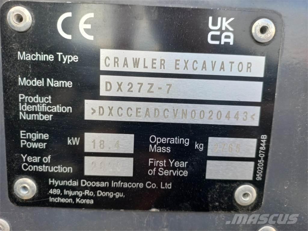 Develon DX27Z-7 Utilaje agricole - Altele