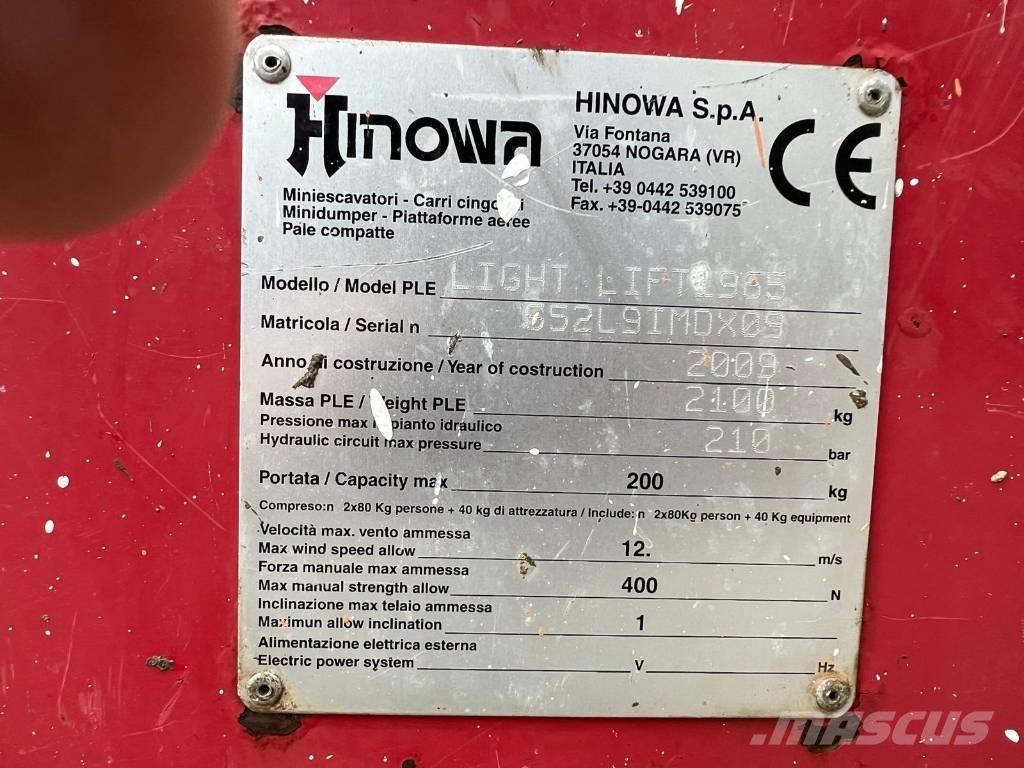 Hinowa LIGHLIFT 1965 Nacele cu brat articulat