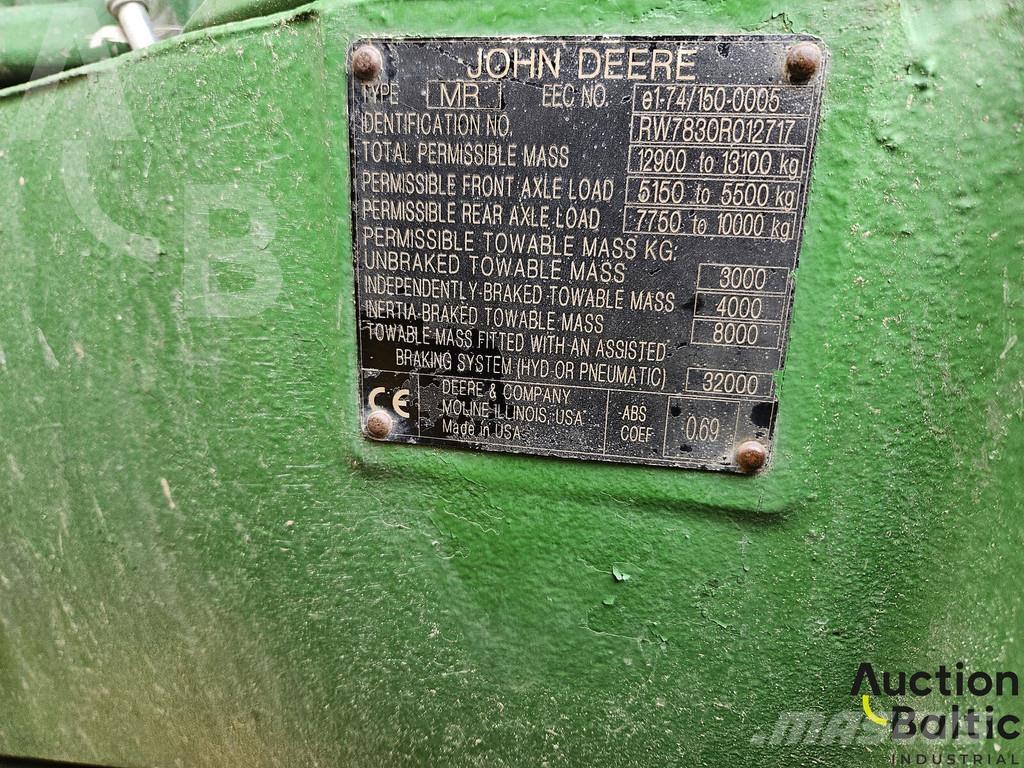 John Deere 7830 Tractoare