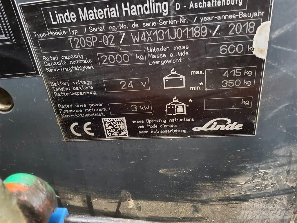 Linde T20SP kurz Transpaleta manuala