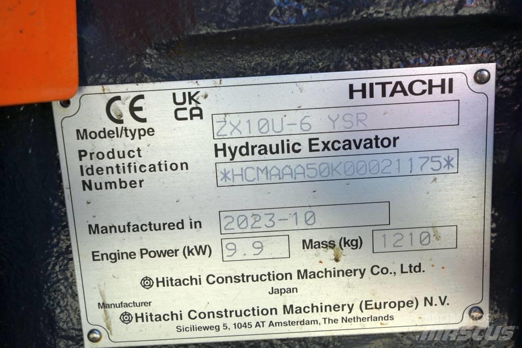 Hitachi ZX 10U-6 Mini excavatoare < 7t