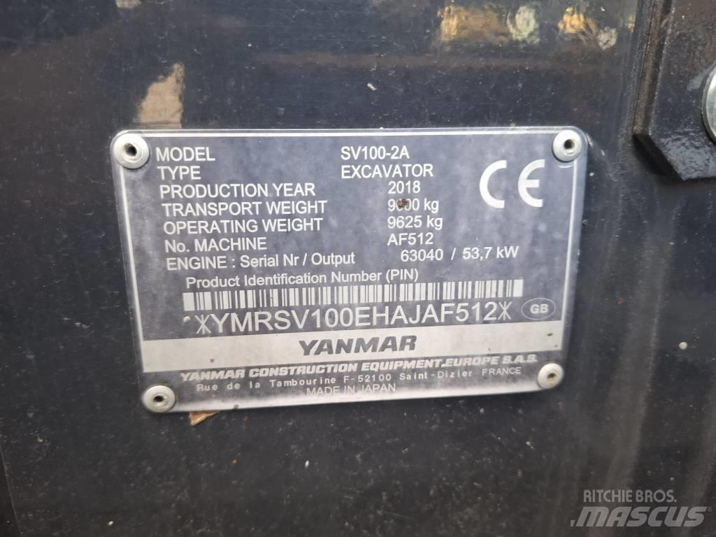 Yanmar SV 100-2A Excavatoare 7t - 12t