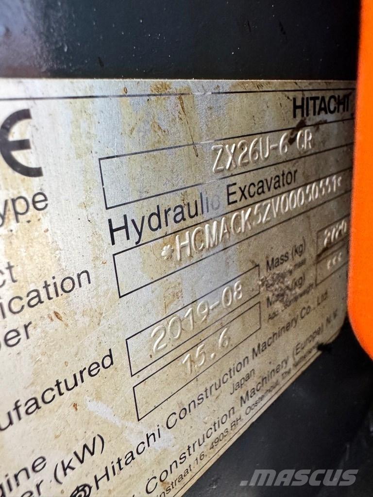 Hitachi 26U-6 CR Mini excavatoare < 7t