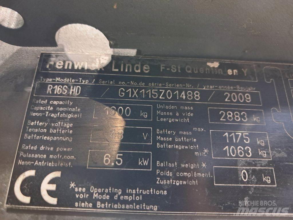 Linde R16 S HD Stivuitor cu catarg retractabil