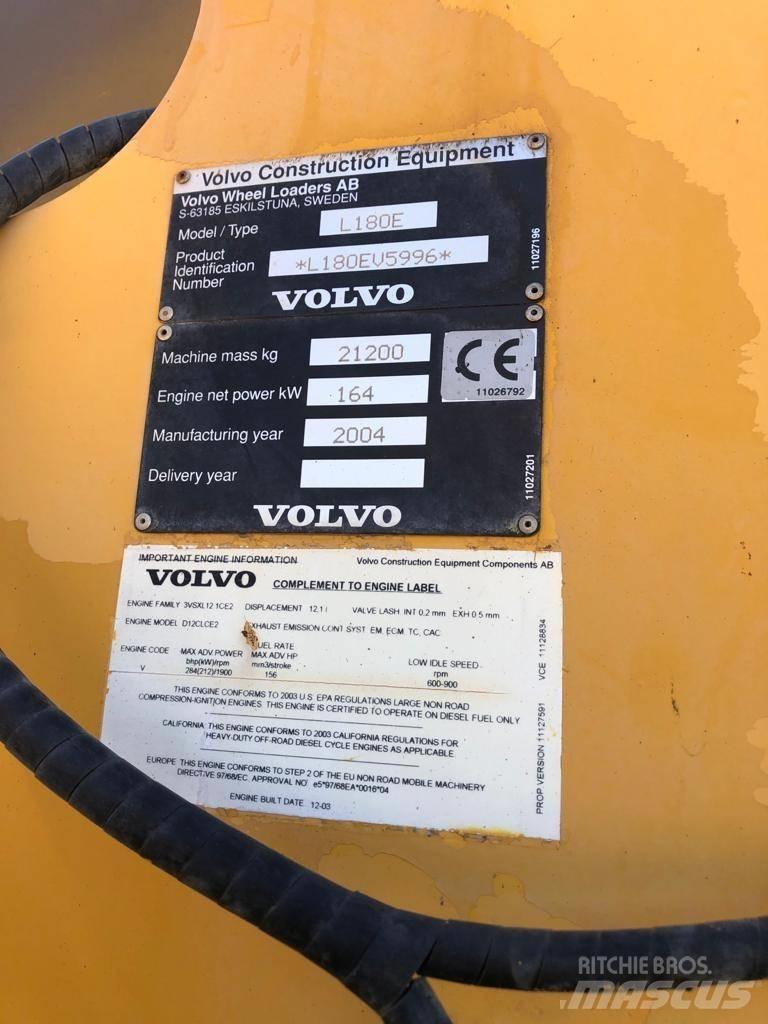 Volvo L 180 E Incarcator pe pneuri