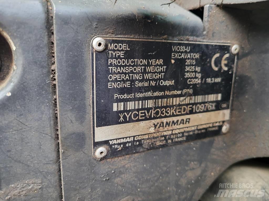 Yanmar Vio 33 U Mini excavatoare < 7t