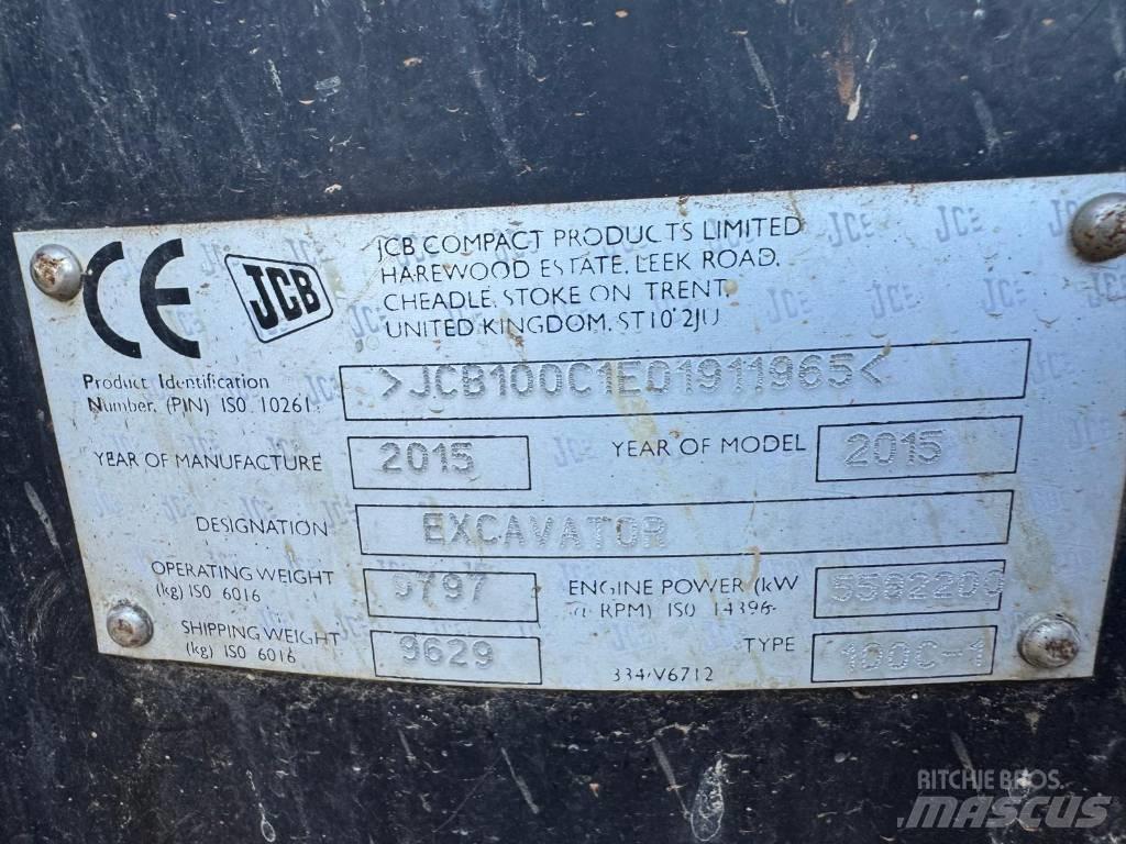 JCB 100 C-1 Excavatoare 7t - 12t