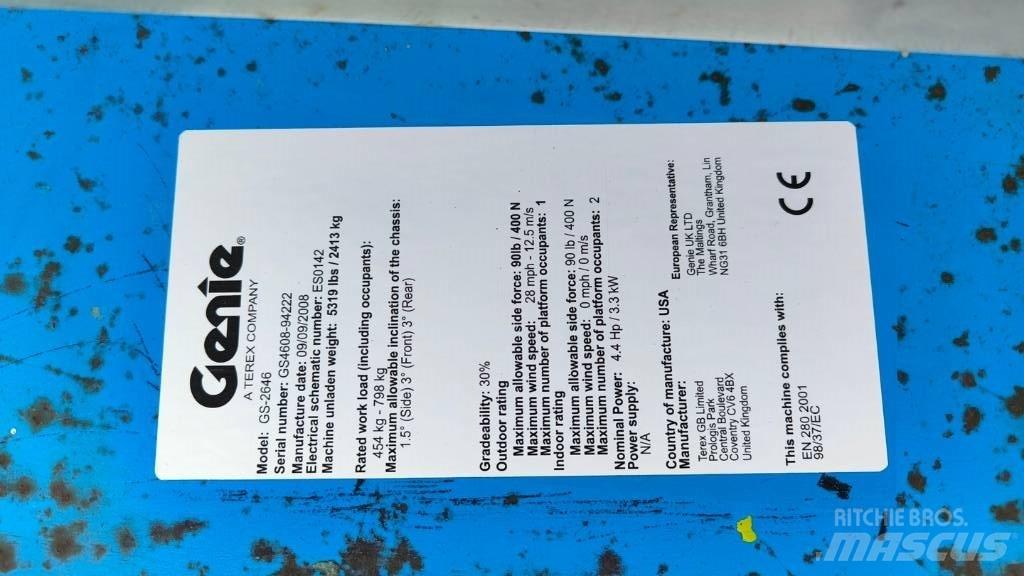 Genie GS 2646 Platforme foarfeca