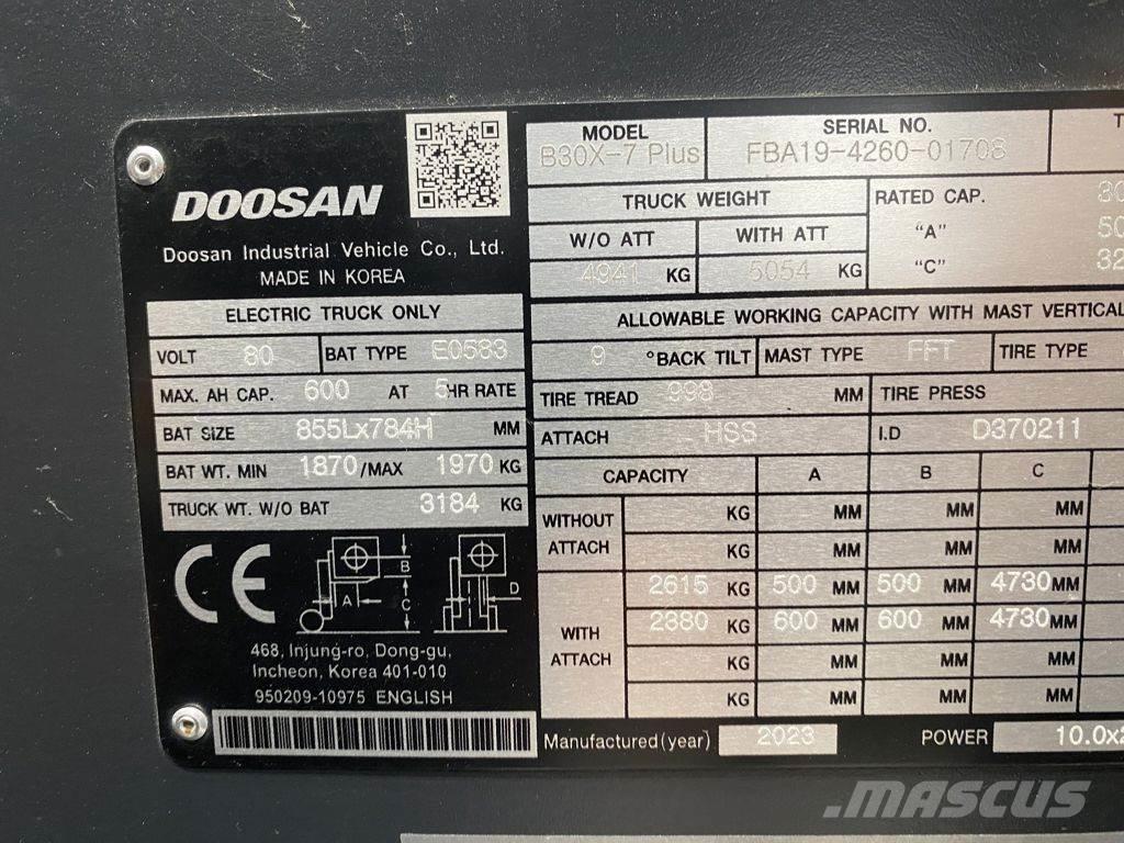 Doosan B30X-7 Stivuitor electric