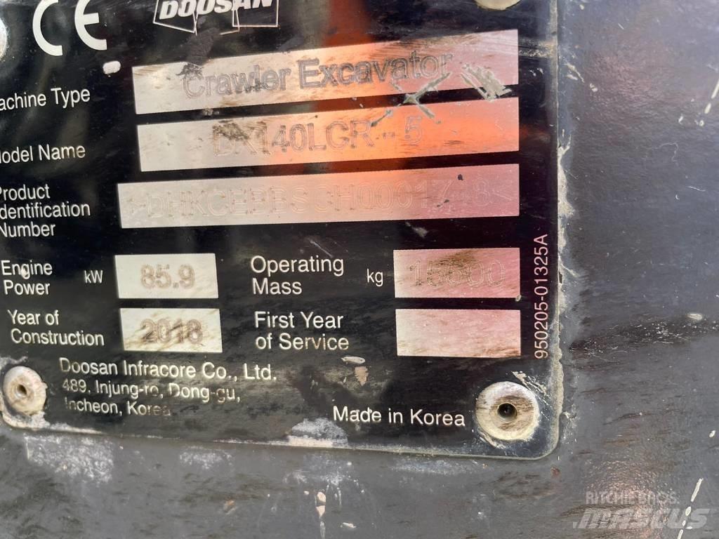 Doosan DX 140 LCR Excavatoare pe șenile
