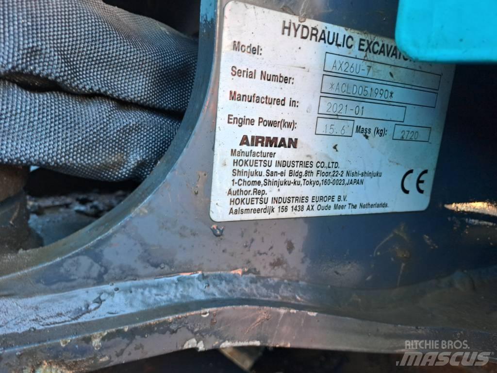 Airman AX26U Mini excavatoare < 7t