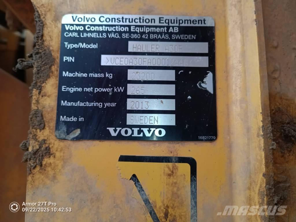 Volvo A 30 F Transportoare articulate