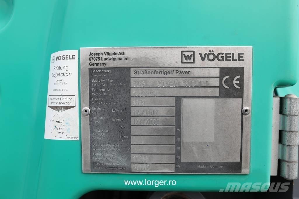 Vögele Super 1800 - 3i Pavatoare asfalt