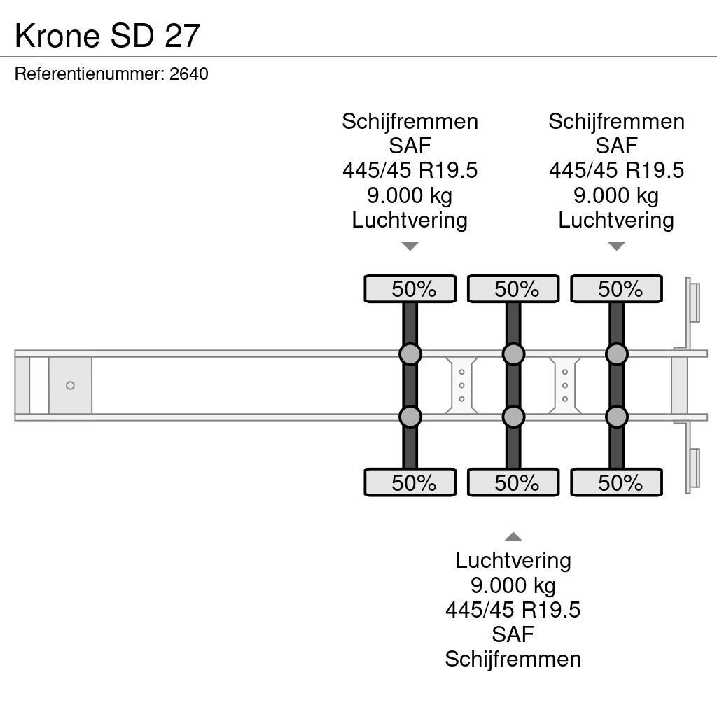 Krone SD 27 Semi-remorca speciala