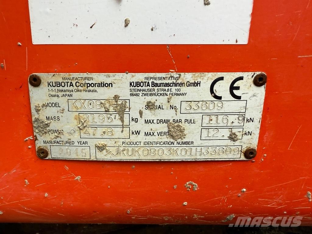 Kubota KX 080-4 Excavatoare 7t - 12t