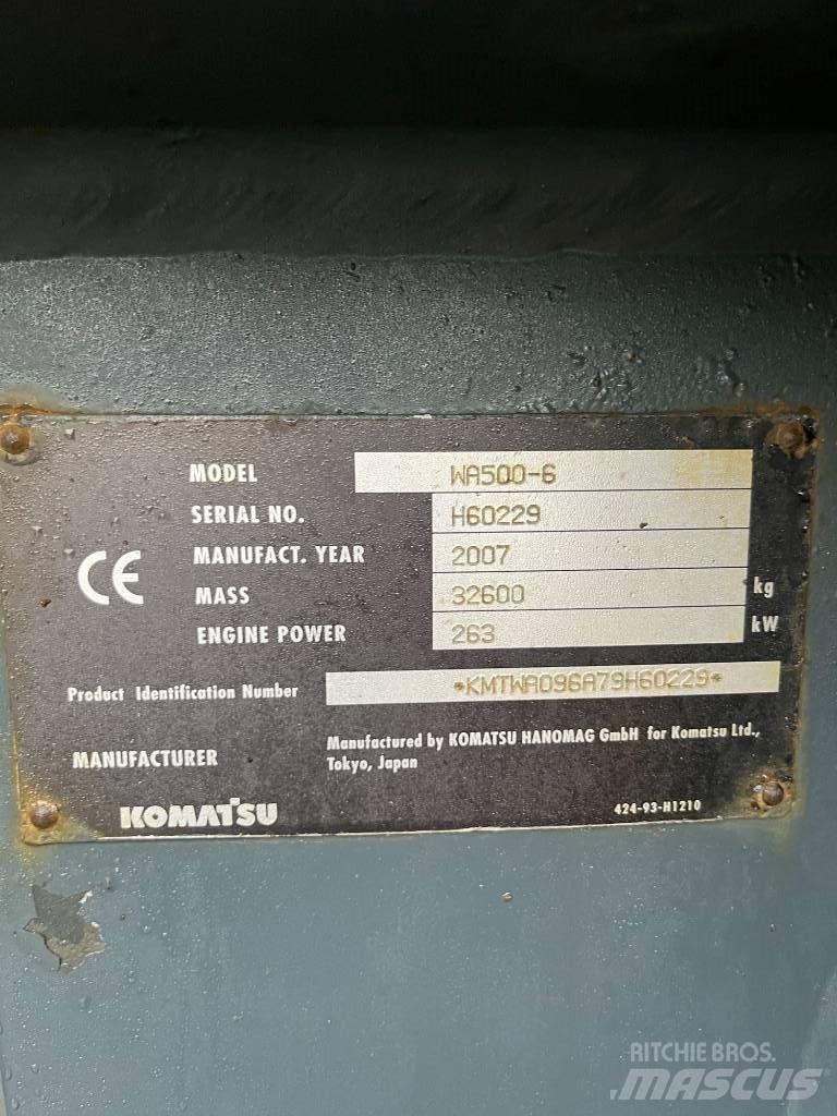 Komatsu WA 500-6 Incarcator pe pneuri