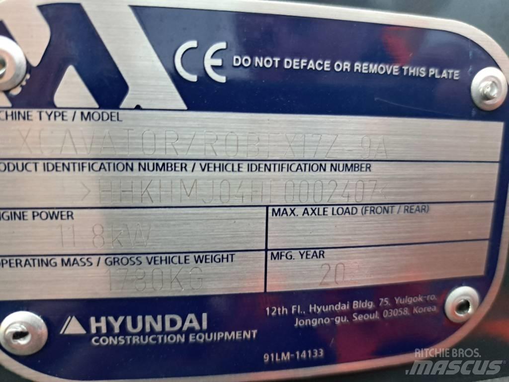Hyundai R17Z-9AK Mini excavatoare < 7t