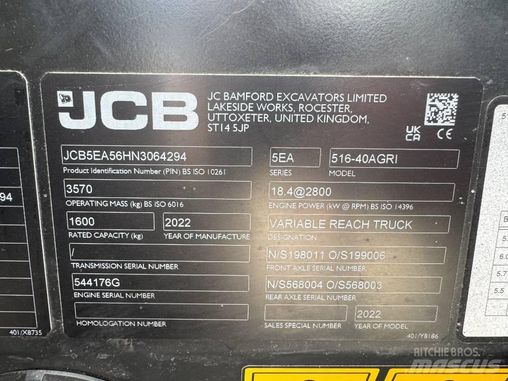 JCB 516-40AGRI Stivuitoare telescopice