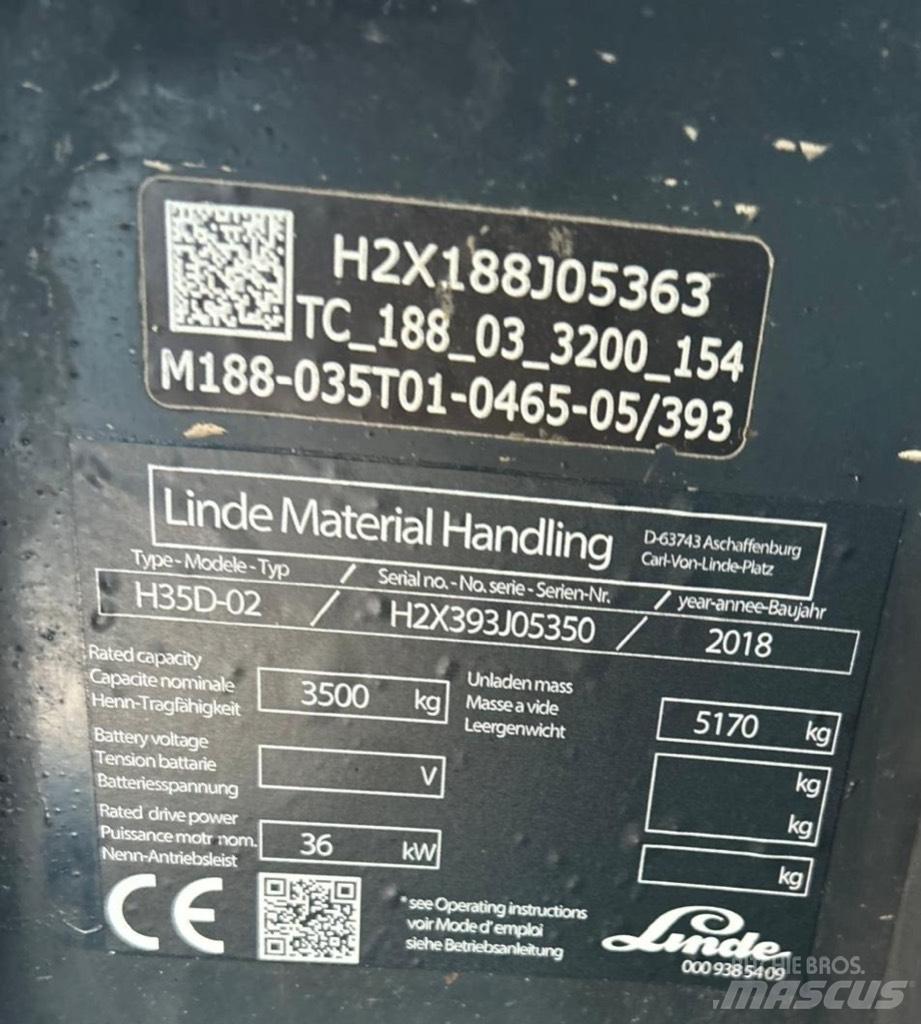Linde H35D-02 EVO Stivuitor diesel